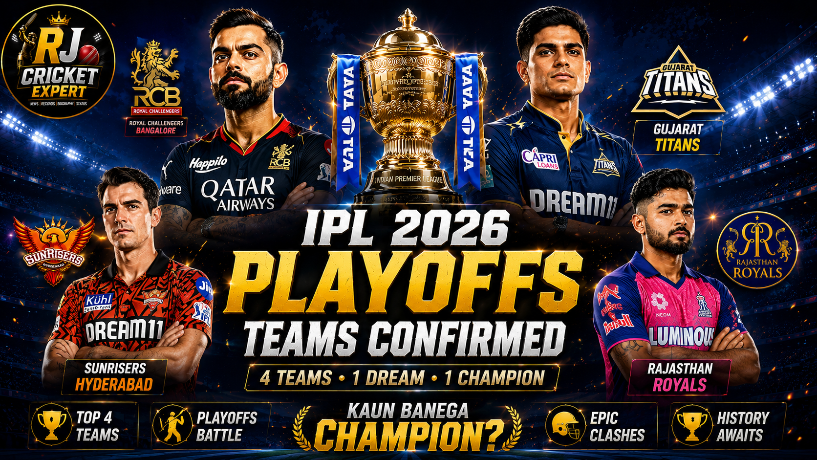 IPL 2026 Playoffs Race Khatam! Ye 4 Teams Hui Qualify